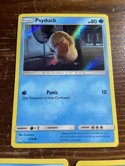 Psyduck 2019 Detective Pikachu Set 7/18 Holo Holographic Foil Pokemon Card - Image 1