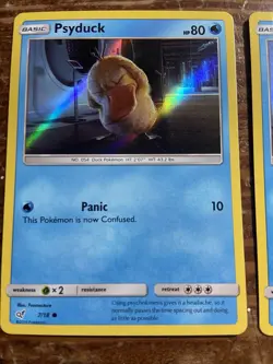 Psyduck 2019 Detective Pikachu Set 7/18 Holo Holographic Foil Pokemon Card - Image 3
