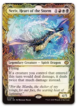 Neriv, Heart of the Storm (Showcase) #314 (Foil) NM Tarkir Dragonstorm Magic MTG - Image 1