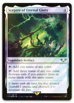 Sceptre of Eternal Glory (Surge Foil) #166 (NM) Warhammer 40,000 40K Magic MTG - Image 1