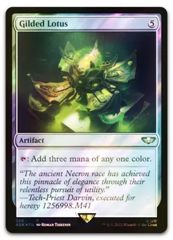 Gilded Lotus (Surge Foil) #239 (NM) Warhammer 40,000 40K Magic MTG - Image 1