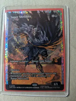 Super Shredder (Showcase) (Fracture Foil) Teenage Mutant Ninja Turtles Foil - Image 1