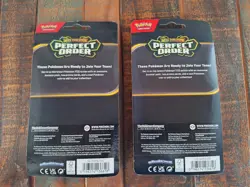 2 Pokemon Perfect Order Coin Blister Pack Steelix Onix Clauncher Clawitzer Promo - Image 2