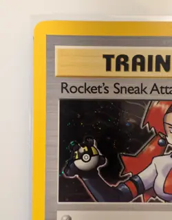 Pokemon Rocket's Sneak Attack 1st Edition Team Rocket Holo Rare Trainer 16/82 W… - Image 4