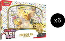 Pokemon TCG Scarlet & Violet 151 Zapdos EX Collection Box CASE - 6x Boxes SEALED - Image 4