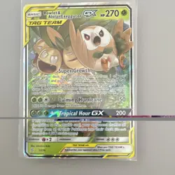 Pokemon Rowlet & Alolan Exeggutor GX 1/236 SM-Unified Minds TAG TEAM GX Holo HP… - Image 1