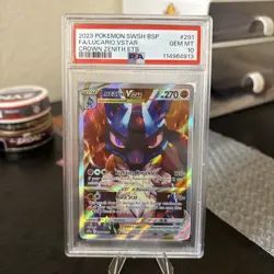 PSA 10 LUCARIO VSTAR SWSH291 BLACK STAR PROMO CROWN ZENITH ETB POKEMON 😍 - Image 1