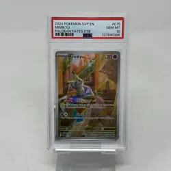 Mimikyu 075 SV: Scarlet & Violet Promo Pokemon Paldean Fates ETB PSA 10 - Image 1