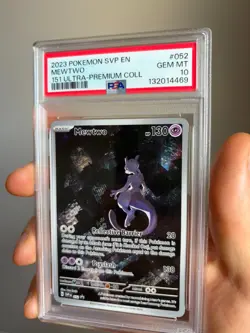 2023 POKEMON SVP PROMO 151 UPC #052 MEWTWO PSA 10 - Image 1