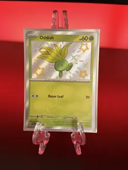 Oddish 092/091 Pokemon Paldean Fates Shiny Rare Pack Fresh TCG - Image 1