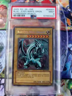 PSA 9 Blue-Eyes White Dragon FL1-EN001 Secret Rare MINT Yugioh - Image 1