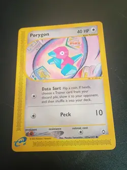 Porygon 103a/147 Aquapolis Regular Card - Image 1