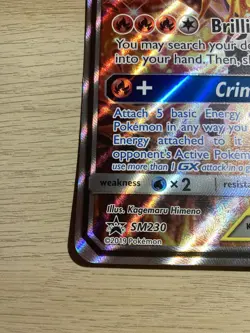 Pokemon TCG Charizard & Braixen GX Tag Team Black Star Promo SM230 jumbo card - Image 5