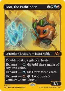 Loot, the Pathfinder (First-Place Foil) - NM Foil M : Aetherdrift - Image 1