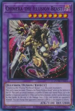 Yugioh! LP Chimera the Illusion Beast - DUNE-EN034 - Super Rare - 1st Edition Li - Image 1