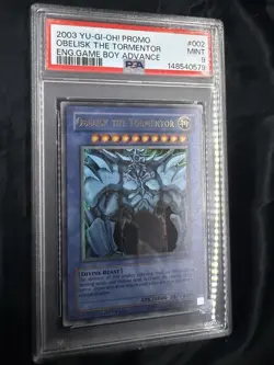 Yu-Gi-Oh! Obelisk The Tormentor GBI-002 Ultra Rare PSA 9 Mint Card - Image 1