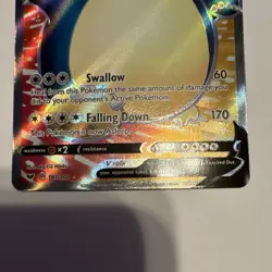 Snorlax V Ultra Rare Full Art Holo Pokemon Card Sword & Shield 197/202 English - Image 3