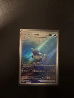 Pokemon TCG Wartortle 171/165 Scarlet & Violet 151 Illustration Rare Holo Card - Image 1