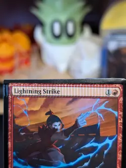 Lightning Strike Avatar: The Last Airbender NM MTG Non-Foil Crimped Error Card - Image 2