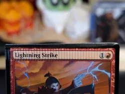 Lightning Strike Avatar: The Last Airbender NM MTG Non-Foil Crimped Error Card - Image 3