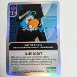 Club Penguin Card-Jitsu Elite Agent 89/110 Power Card Foil Topps Disney - Image 1