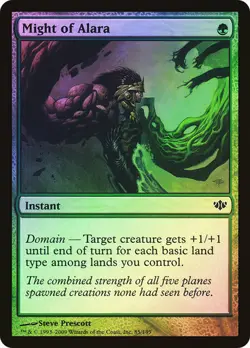 Might of Alara Foil Conflux Mtg Magic English NM - Image 1