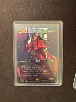 VINCENT VALENTINE (BORDERLESS) FOIL - Magic: The Gathering Japanese- NM/M - Image 1