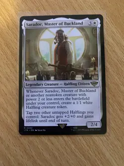 MTG - The Lord of the Rings - Saradoc, Master of Buckland (white, rare) - Image 1