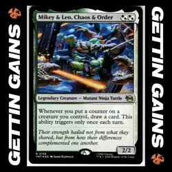Mikey & Leo, Chaos & Order - 0158 - R - Non-Foil - TMNT - MTG - NM/M - Image 1