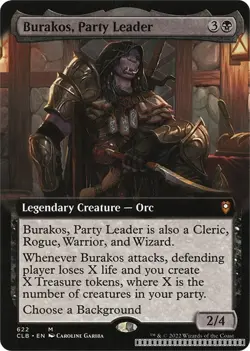 Burakos, Party Leader (Extended Art) [CLB - 622] - NM [Normal] TCG MTG - Image 1