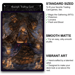 Myriam - Child of the Underworld - MTG Size - 100 Smooth Matte Card Sleeves - Image 2