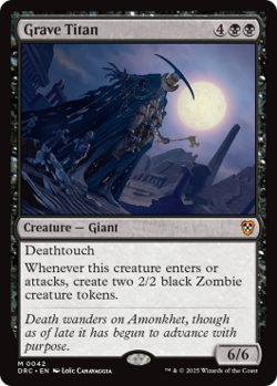 Magic MTG - Grave Titan - Commander Aetherdrift - MINT/NMINT - EN - Image 1