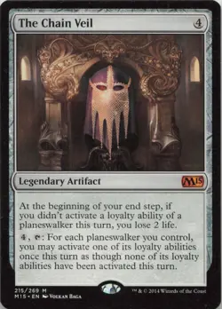 The Chain Veil M Magic 2015 M15 215 LP MTG - Image 1