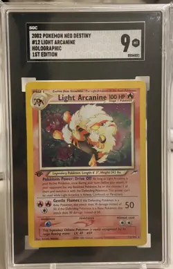 Pokemon 2002 Neo Destiny 1st edition Light Arcanine SGC 9 #12/105 - Image 1
