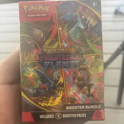 Pokemon Mega Evolution Phantasmal Flames Booster Bundle 6 Packs Factory Sealed - Image 1