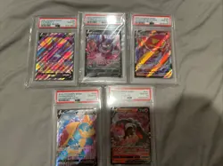 Lot Of 5 Pokemon Psa 10 Crobat Houndoom Drednaw - Image 1