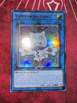 Yu-Gi-Oh! TCG Yummy Snatchy-JUHU-Ultra Rare-EN022-1st Edition-Near Mint - Image 1