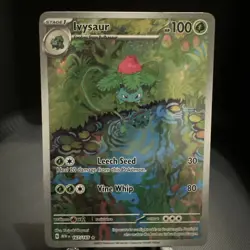 Pokemon Ivysaur Illustration Rare Full Art Holo 167/165 Scarlet & Violet 151 - Image 1