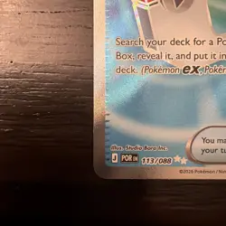 Poke Pad 113/088 Full Art Ultra Rare Mega Evolution Perfect Order Pokemon TCG NM - Image 4