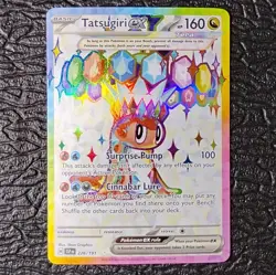 Pokemon TCG English Tatsugiri ex 226/191 sv08: Surging Sparks Ultra Rare Holo NM - Image 1