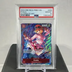 2024 One Piece Koala Alternate Art Super Rare PRB01 OP05-006 PSA 10 - Image 1