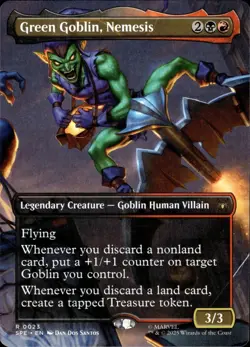 Green Goblin, Nemesis - Rare Borderless 0023 - Spider-Man - MTG TCG Card - Image 1