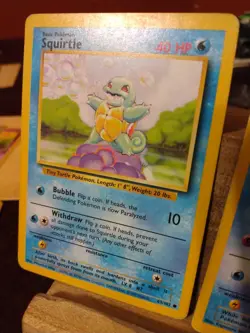 lot of 2 Pokemon cards Squirtle 63/102 & Psyduck 53/62 lightly played - Image 4