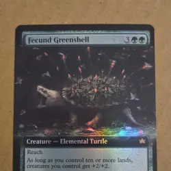 Magic: The Gathering Fecund Greenshell Creature Green Foil Card - Image 1