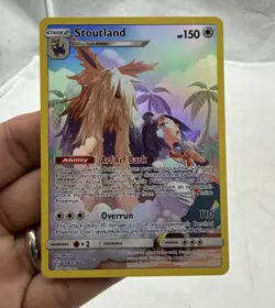 Stoutland Secret Rare Full Art Cosmic Eclipse 248/236 Pokemon Card NM - Image 1