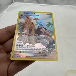 Stoutland Secret Rare Full Art Cosmic Eclipse 248/236 Pokemon Card NM - Image 3