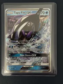 Pokemon Card Tapu Fini GX 39/147 Ultra Rare Burning Shadows Near Mint - Image 1