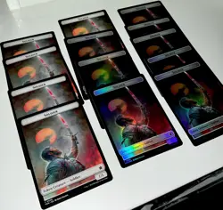 MTG Magic the Gathering Foundation 13 card lot Rabbit/Soldier Token 8 Foils - Image 4