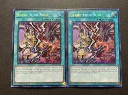2x Stake Your SouL! | MP24-EN142 | Prismatic Secret Rare | NM | 1st Ed | YuGiOh! - Image 1