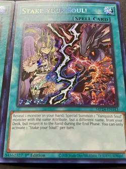 2x Stake Your SouL! | MP24-EN142 | Prismatic Secret Rare | NM | 1st Ed | YuGiOh! - Image 4